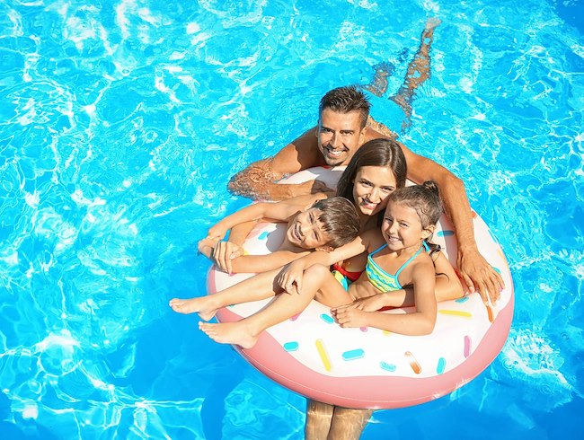 Poolside Family Time